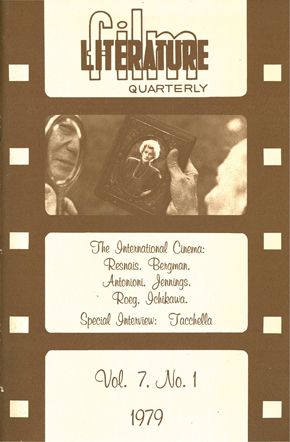 LITERATURE / FILM QUARTERLY magazine side cover Issue 25  Vol 7 # 1  1979